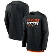Men's Fanatics Black Philadelphia Flyers Authentic Pro Long Sleeve T-Shirt